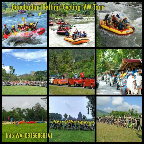 paket gathering borobudur adventure - rafting-cycling-vw tour-outbound